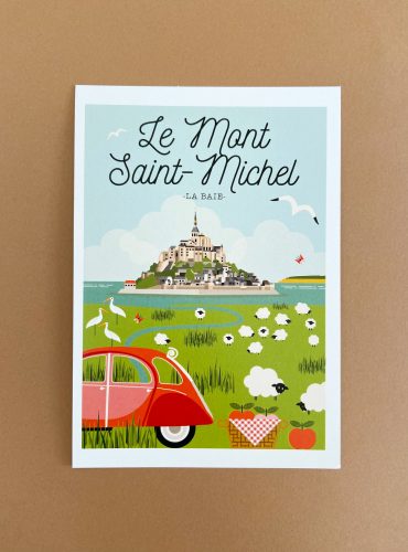 carte postale vintage Mont St Michel